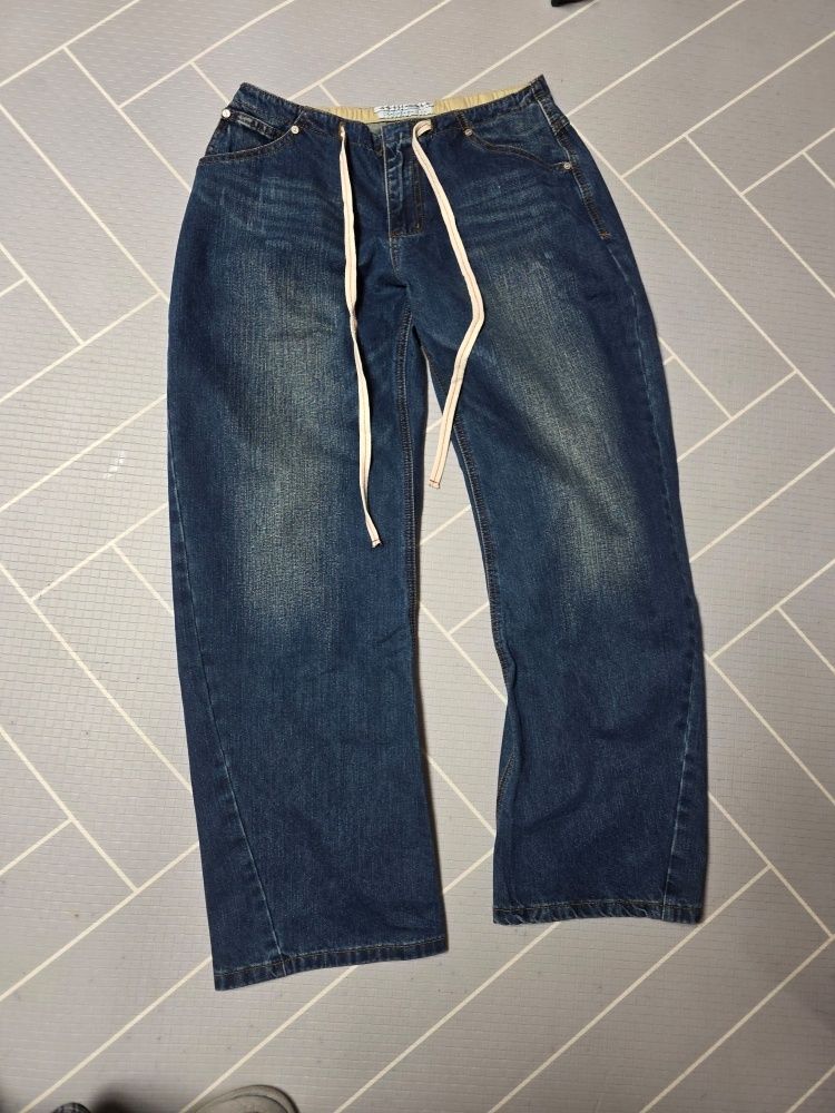 MUSINSA | SCULPTOR Everyday Lowrise Denim Mid Blue