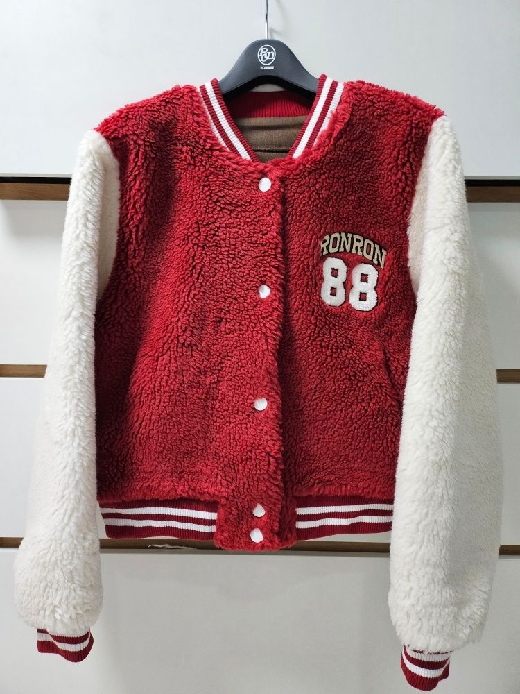 ★RONRON★ BACK PATCH 88 DUMBLE MUSTANG VARSITY JACKET RED R MUSINSA | RONRON BACK PATCH 88 DUMBLE MUSTANG VARSITY JACKET RED
