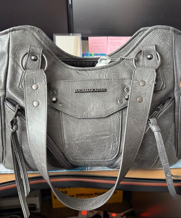 IUGAMAKARAS Studded Shoulder Bag シルバー MUSINSA公式 | IUGAMAKARAS Studded Leather Shoulder Bag (Silver)