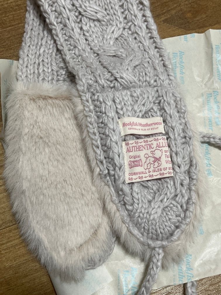 MUSINSA | ROCKFISH WEATHERWEAR CABLE FUR KNIT EARMUFF - 4 colors