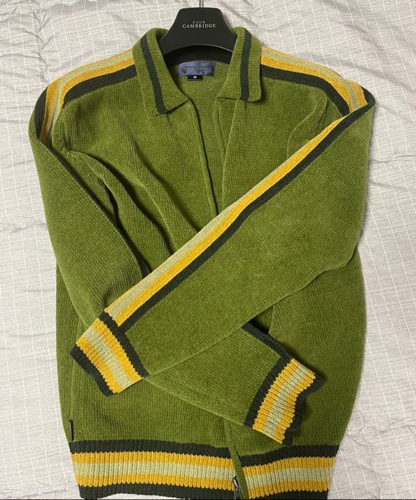 MUSINSA公式 | thisisneverthat Striped Zip Cardigan Olive