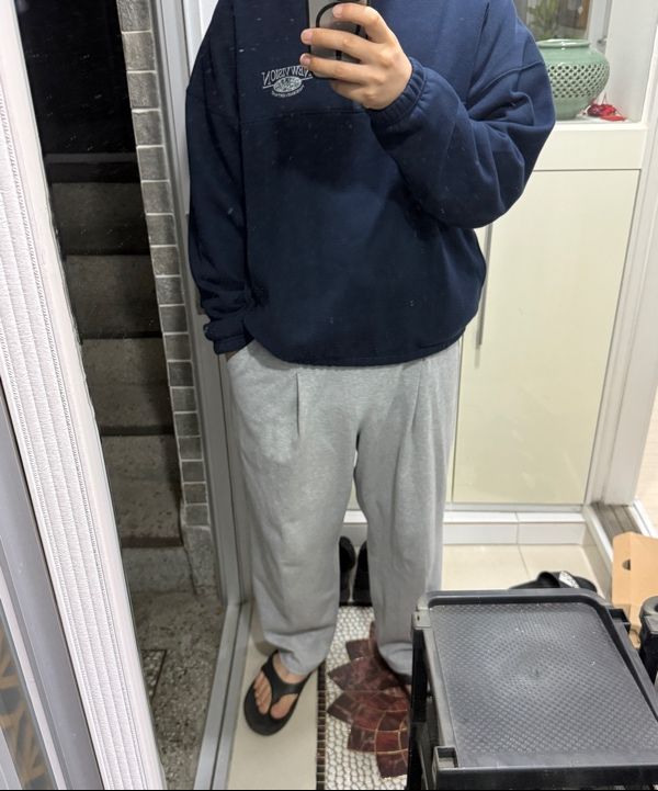 MUSINSA | thisisneverthat Half Zip Sweatshirt Navy