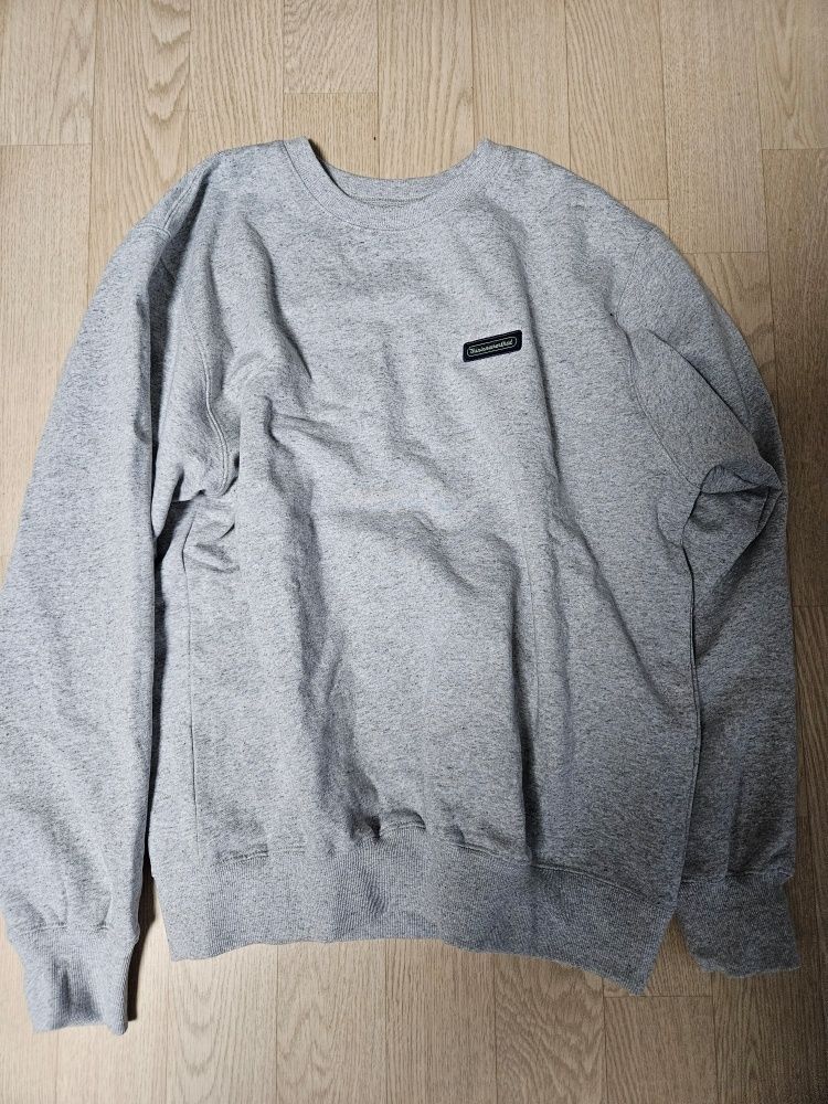 【THISISNEVERTHAT】Script Label Crewneck Heather Grey MUSINSA | thisisneverthat® Script Label Crewneck Heather Grey