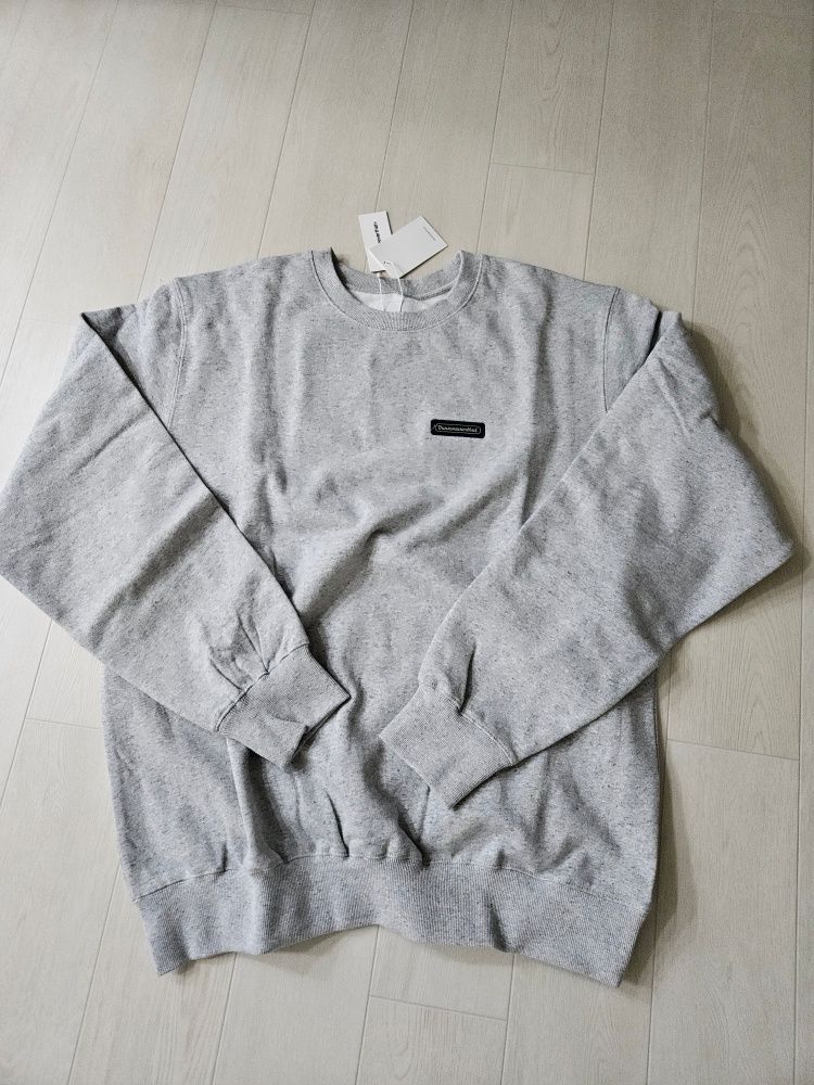 【THISISNEVERTHAT】Script Label Crewneck Heather Grey MUSINSA | thisisneverthat® Script Label Crewneck Heather Grey