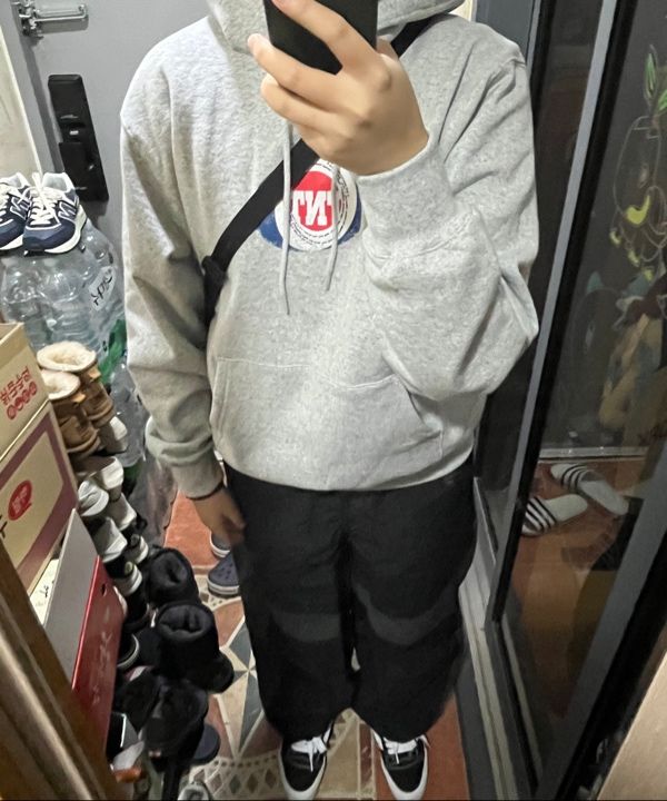 【THISISNEVERTHAT】TNT Oval Hoodie Heather Grey TNT Oval Hoodie - thisisneverthat®