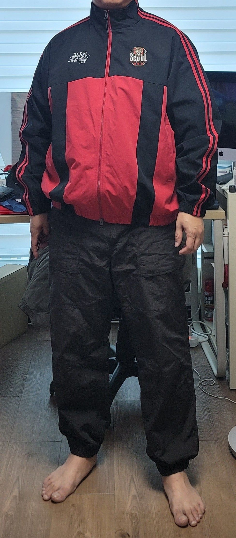【1993studio】 [FC Seoul] Fleece Color Block Track Jacket MUSINSA | 1993STUDIO [FC Seoul] Fleece Color Block Track