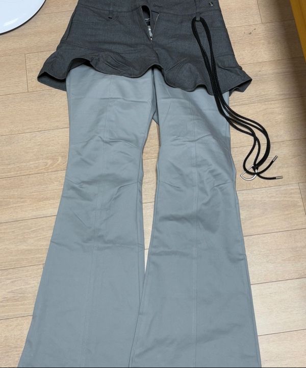 MUSINSA | LUV IS TRUE FS LAYERED SKIRT PANTS(BEIGE)