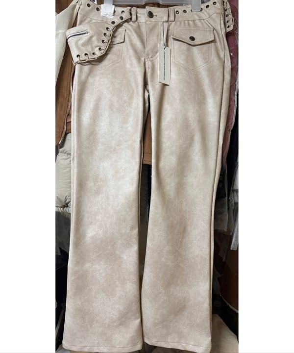 MUSINSA | SCULPTOR Western Fanny Pack Pants Raw