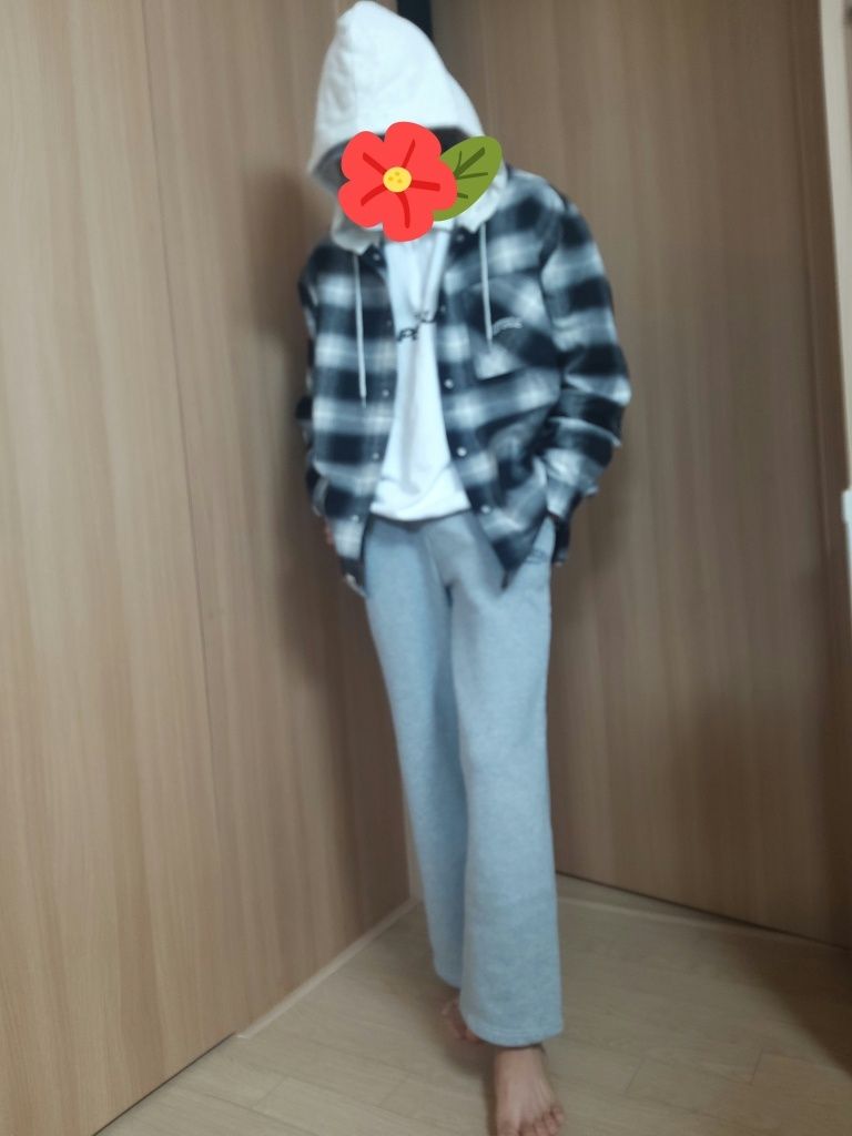 パーカー・フーディ COVERNAT Overfit Hoodie Check Shirt 4FT1222 MUSINSA | COVERNAT Overfit Hoodie Check Shirt Turquoise