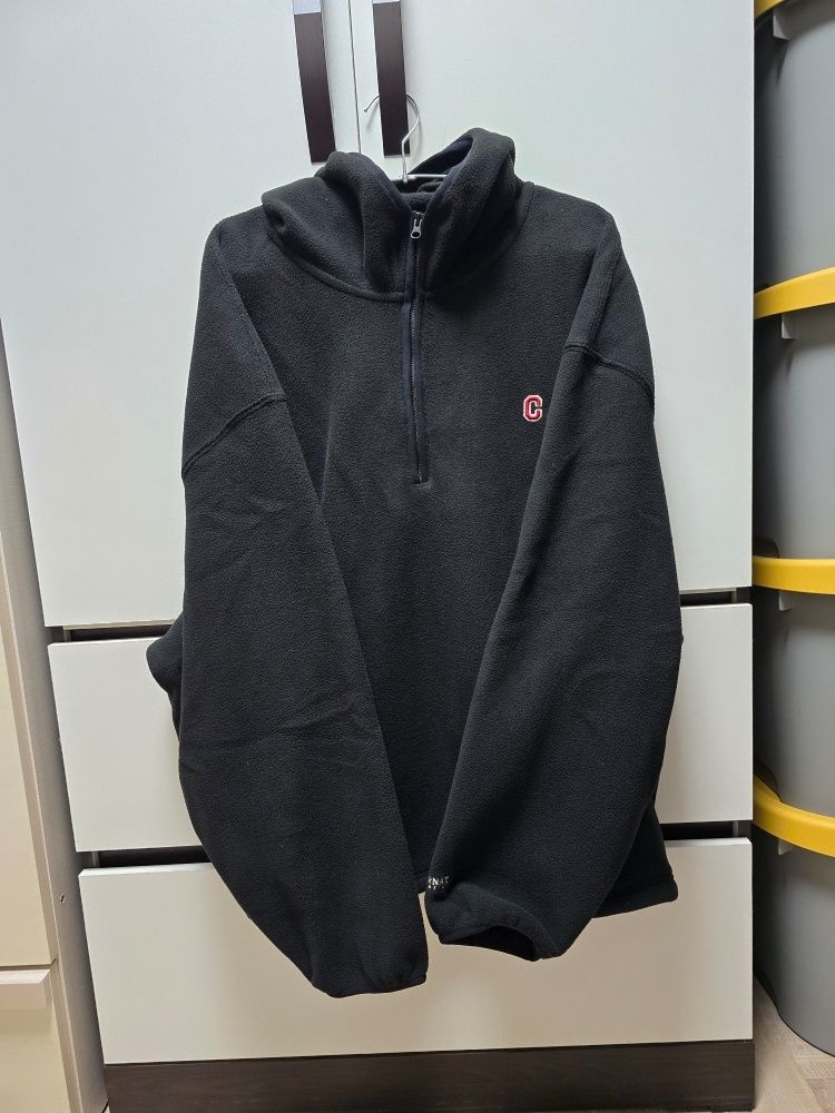 MUSINSA | COVERNAT C Logo Fleece Overfit Hoodie Anorak Camo