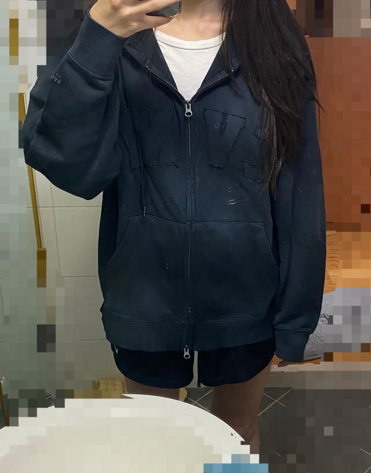 MUSINSA | COVERNAT CVNT Dying Overfit Hoodie Zip-up Brown
