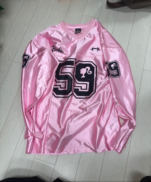 MUSINSA公式 | HDEX [HDEX x BARBIE™] V-Neck Satin Long Sleeve