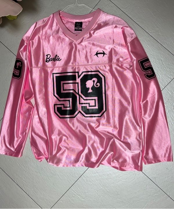 MUSINSA公式 | HDEX [HDEX x BARBIE™] V-Neck Satin Long Sleeve