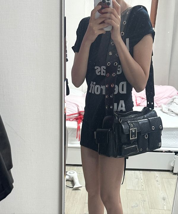 MUSINSA公式 | BLACK PURPLE [GL] Fortress Bag-Black