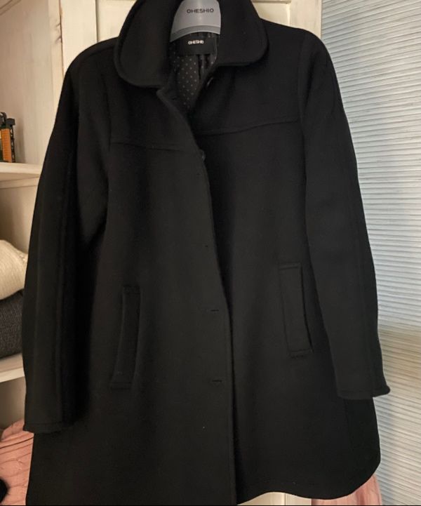 MUSINSA | OHESHIO HALF RAGLAN WOOL COAT, BLACK