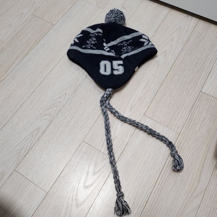 MUSINSA | OHESHIO BELL EARFLAP BEANIE, NAVY