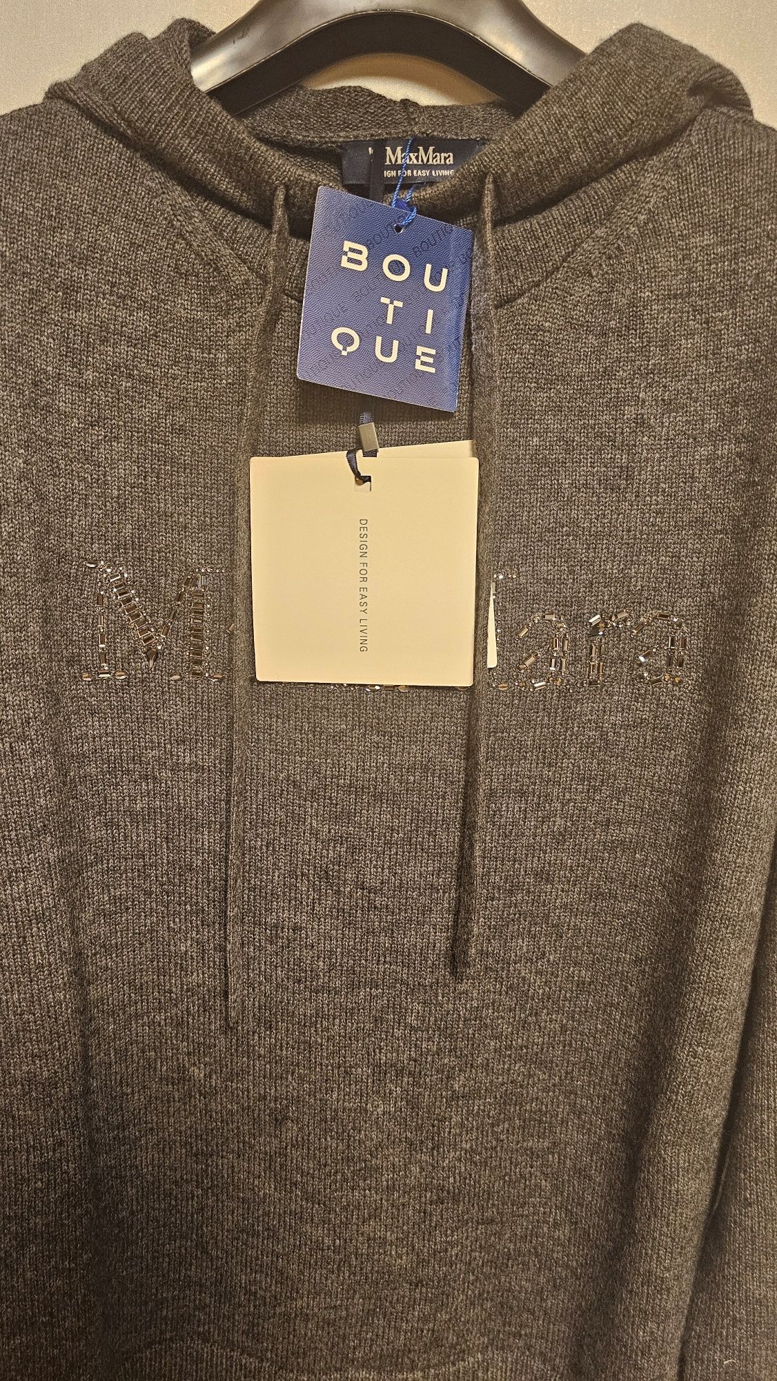 MUSINSA | S MAX MARA Gorizia Knit Hood - Grey / 29366103600011