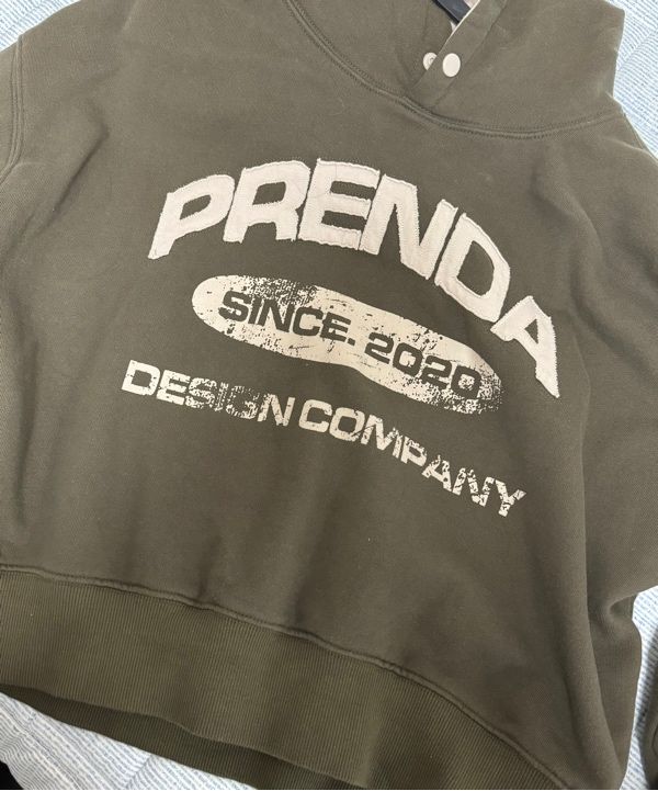 ★ PRENDA★ PDC APPLIQUE COLORING HOODIE CHARCOAL PRTFAWHD0 MUSINSA | PRENDA PDC APPLIQUE COLORING HOODIE CHARCOAL