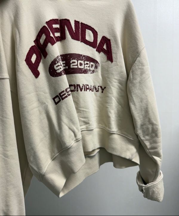★ PRENDA★ PDC APPLIQUE COLORING HOODIE CHARCOAL PRTFAWHD0 MUSINSA | PRENDA PDC APPLIQUE COLORING HOODIE KHAKI