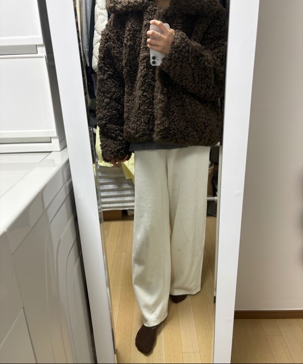 MUSINSA公式 | PARTIMENTO WOMEN ワイドカラー フラッフィファーコート