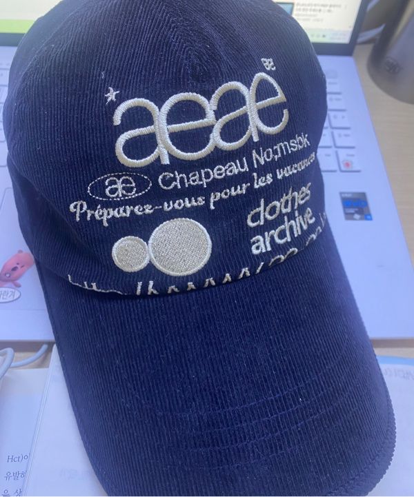 ★AEAE★ WEB LOGO CORDUROY CAP DARK NAVY MUSINSA | AEAE WEB LOGO CORDUROY CAP [DARK NAVY]