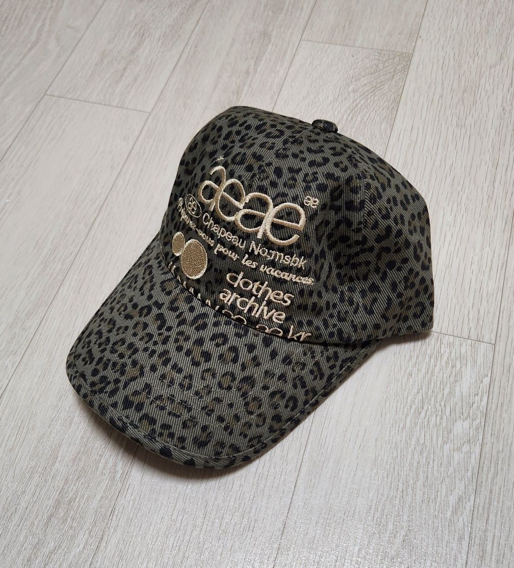 MUSINSA公式 | AEAE WEB LOGO LEOPARD CAP [KHAKI]