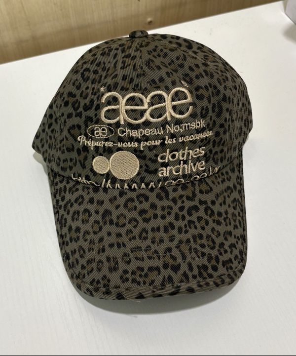 MUSINSA公式 | AEAE WEB LOGO LEOPARD CAP [KHAKI]