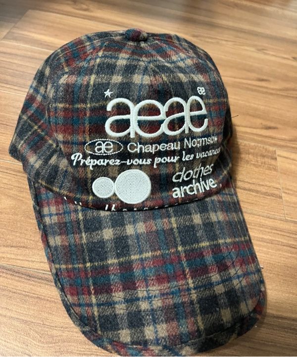 帽子 AEAE WEB LOGO WOOL CHECK CAP BROWN MUSINSA公式 | AEAE WEB LOGO WOOL CHECK CAP [BROWN]