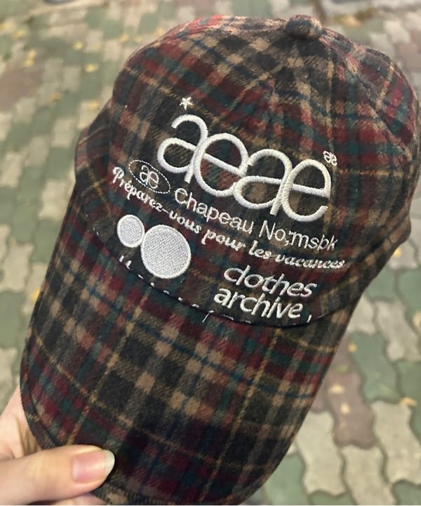 帽子 AEAE WEB LOGO WOOL CHECK CAP BROWN MUSINSA公式 | AEAE WEB LOGO WOOL CHECK CAP [BROWN]