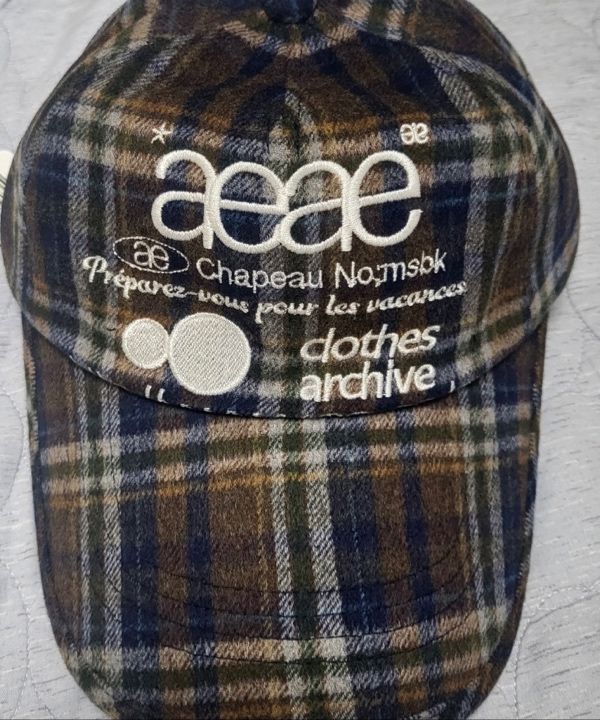 帽子 AEAE WEB LOGO WOOL CHECK CAP BROWN MUSINSA公式 | AEAE WEB LOGO WOOL CHECK CAP [BROWN]