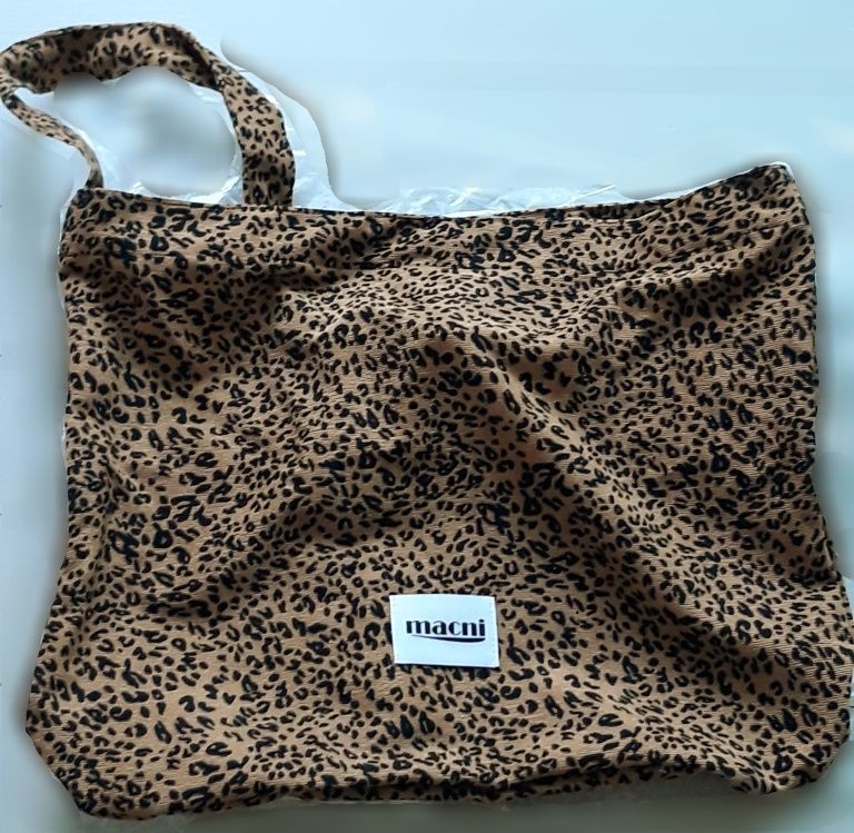 MUSINSA | MACNI LEOPARD CORDUROY ECO CROSS BAG BROWN