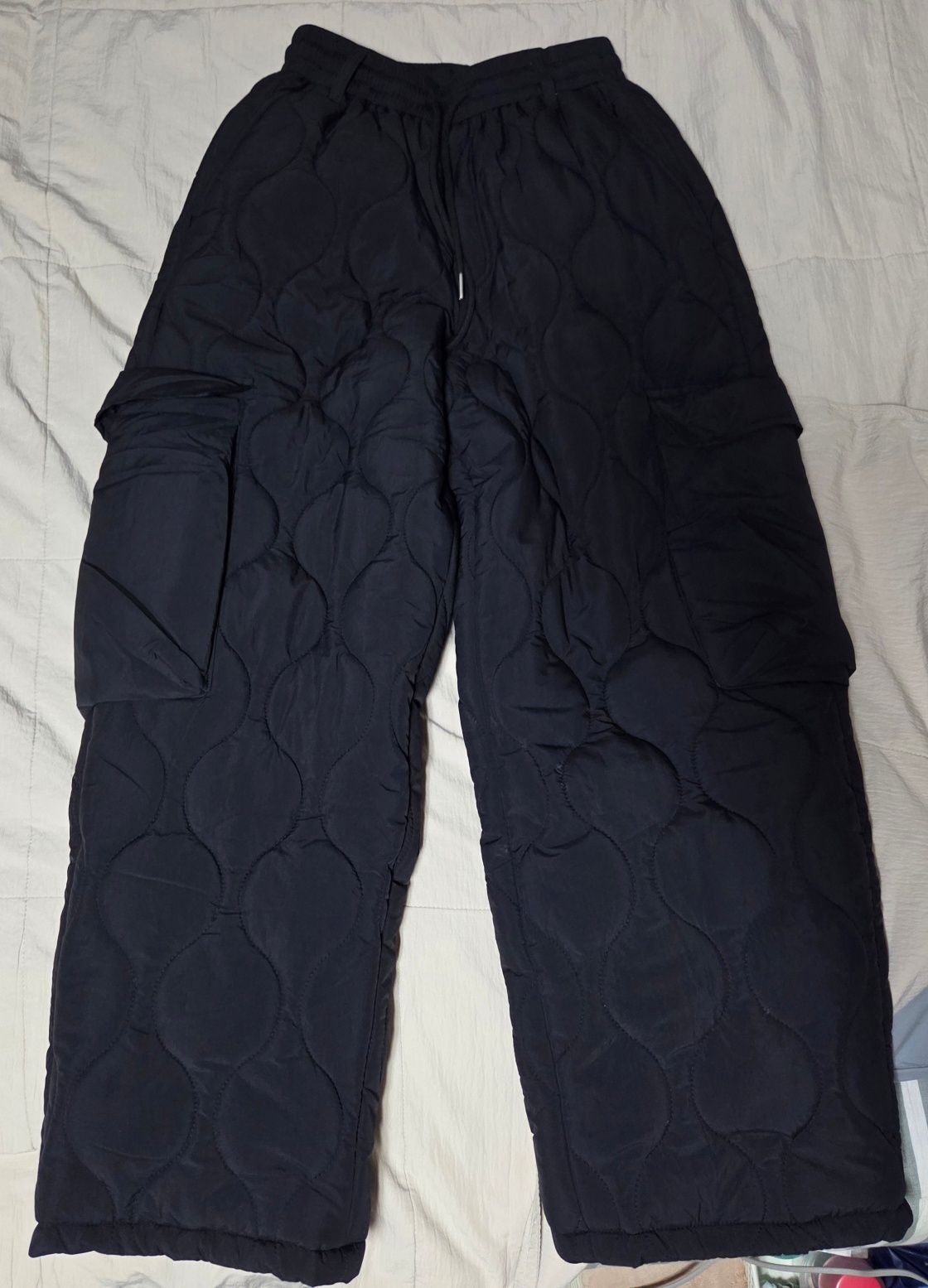 ★TRILLION★ Quilted Padded Warmer Banding Cargo Wide Pants MUSINSA | TRILLION Quilted Padded Warmer Banding Cargo Wide