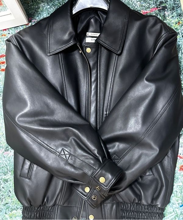 ◆GLOWNY◆ G LEATHER JACKET BLACK GC24WTJP001BK MUSINSA | GLOWNY G LEATHER JACKET (BLACK)
