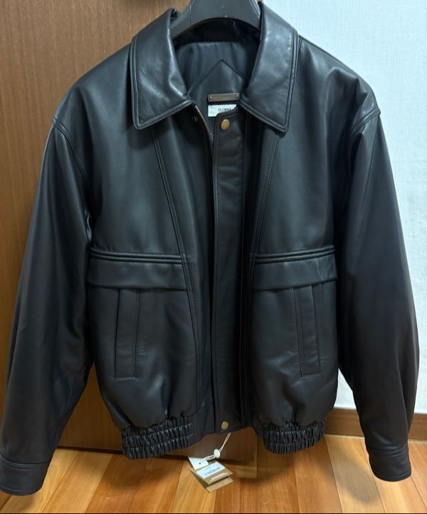 MUSINSA | GLOWNY G LEATHER JACKET (BLACK)