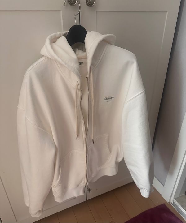 MUSINSA | GLOWNY G BOXY ZIP UP (IVORY)