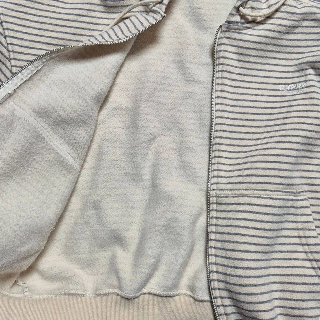 MUSINSA | GLOWNY G BOXY ZIP UP (GRAY)