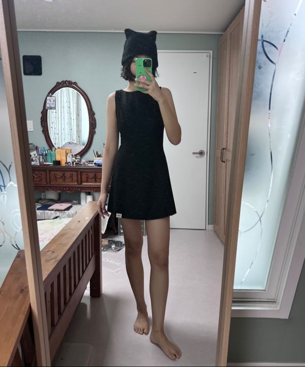 MUSINSA | GLOWNY G CHLOE MINI DRESS (BLACK)