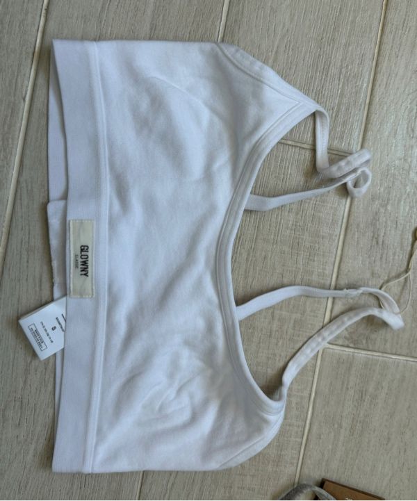 MUSINSA | GLOWNY G MODAL SCOOP BRA (GRAY)
