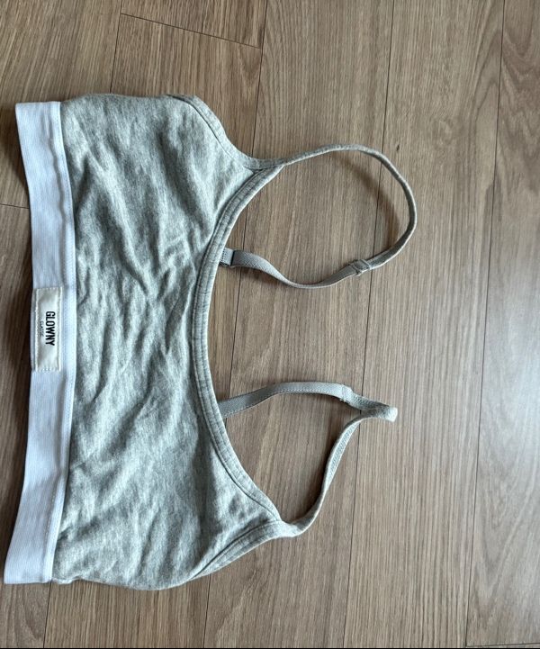 MUSINSA | GLOWNY G MODAL SCOOP BRA (GRAY)