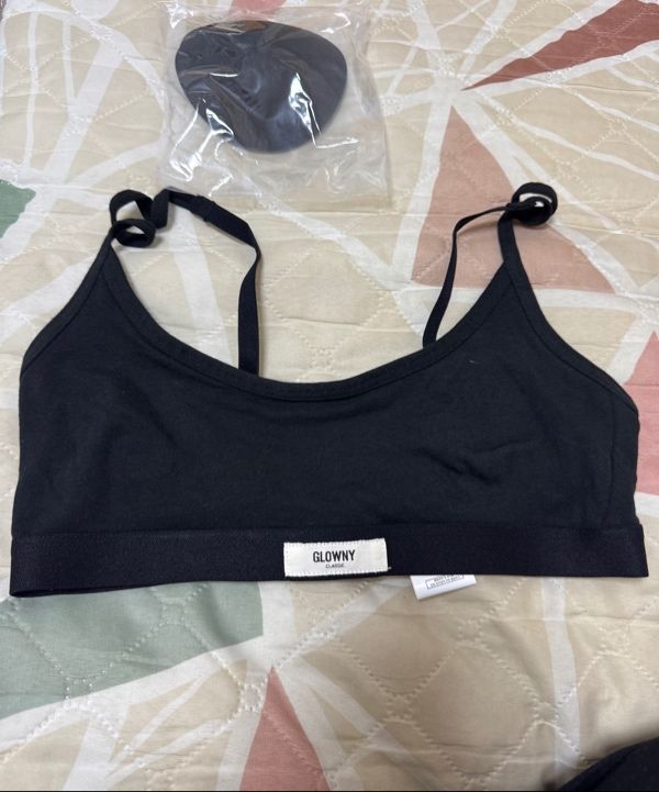 MUSINSA | GLOWNY G MODAL SCOOP BRA (GRAY)