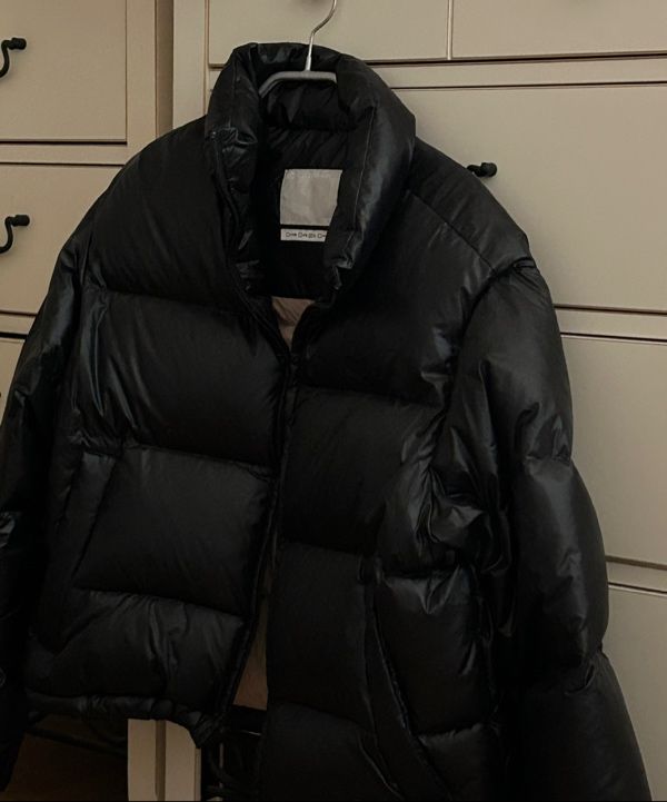 MUSINSA | SCULPTOR 104 Cropped Puffer Down Black