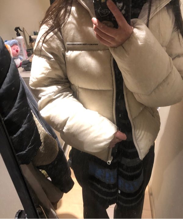 再*修様 SCULPTOR 104 Sheer Cropped Puffer D MUSINSA公式 | SCULPTOR 104 Sheer Cropped Puffer Down Raw