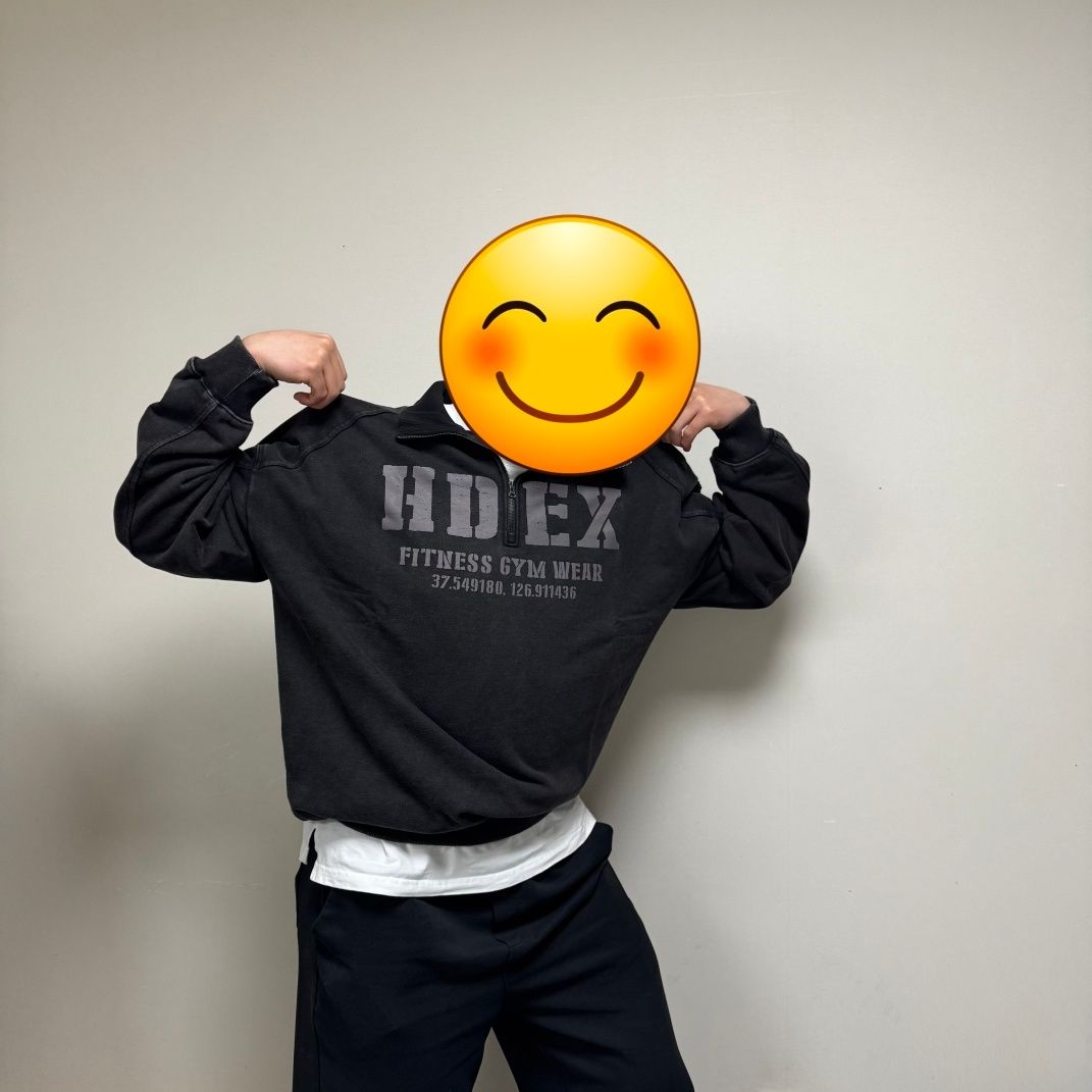 MUSINSA公式 | HDEX フェイデッドウォッシングコアハーフジップ