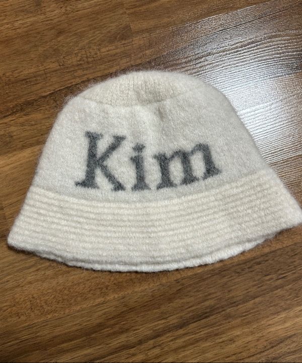 MUSINSA公式 | MATIN KIM LOGO JACQUARD HEAVY KNIT BUCKET HAT