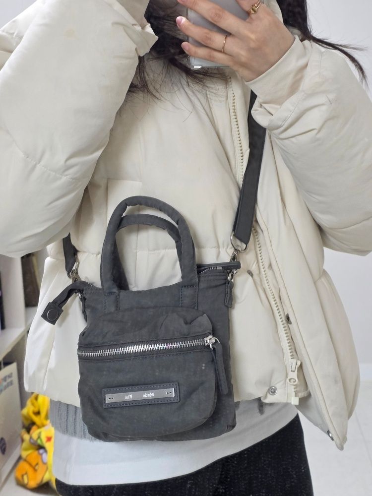 ★MATIN KIM ★PADDED CARGO TWO WAY MINI BAG MUSINSA | MATIN KIM PADDED CARGO TWO WAY MINI BAG IN BLACK
