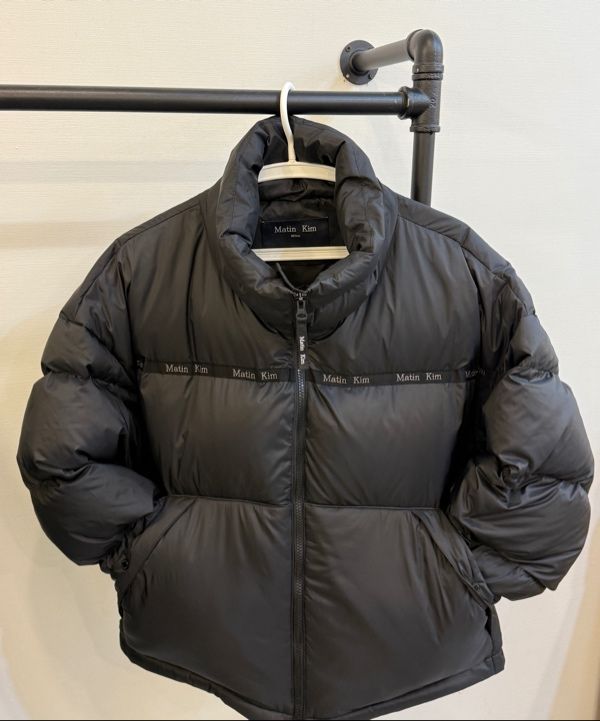 ダウンジャケット Matin Kim::LOGO TAPING PUFFER DOWN JUMPER:L[RESALE] Matin Kim Logo Taping Puffer Down Jumper Black | eBay