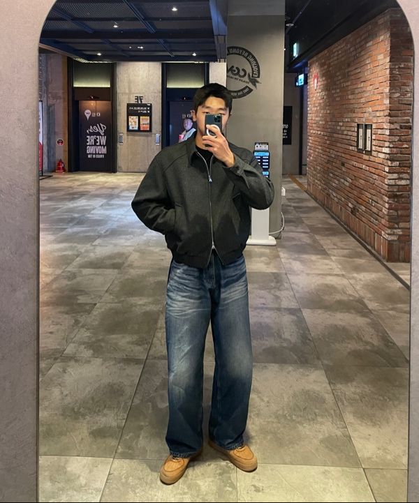 ジャケット・アウター Fabregat Gusto Wool Blue Jacket Charcoal MUSINSA公式 | FABREGAT Gusto Wool Blue Jacket (Charcoal)