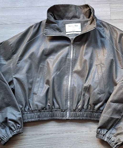 アウターその他 [MATINKIM]matin rough coating crop bomber in navy MATIN ROUGH COATING CROP BOMBER IN NAVY – Matin Kim