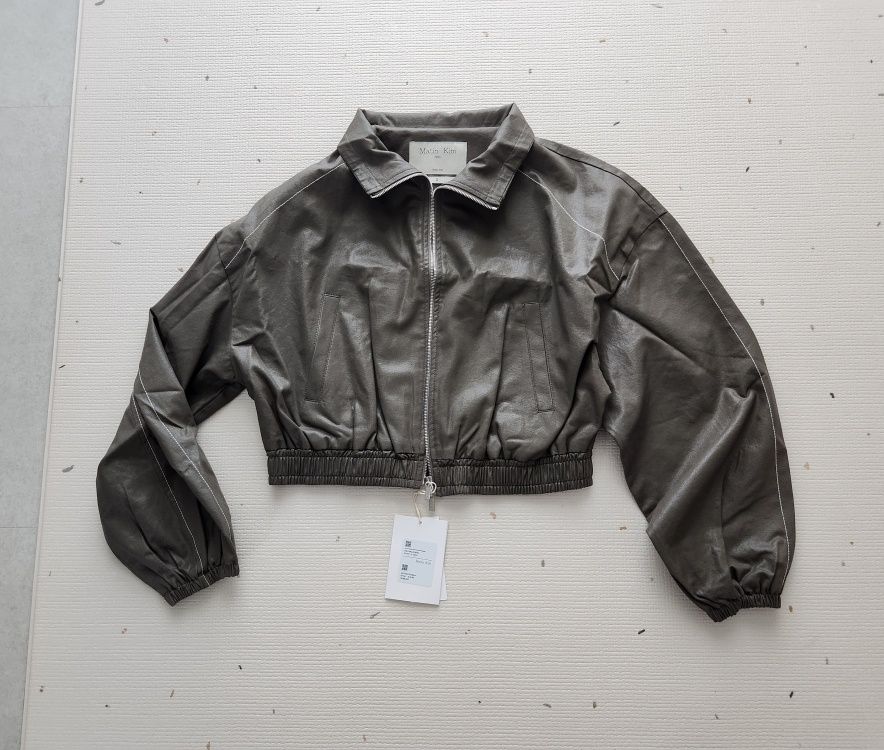 ジャケット・アウター [TYPESERVICE] MUSINSA matin kim coyseio MUSINSA | MATIN KIM MATIN ROUGH COATING CROP BOMBER IN KHAKI