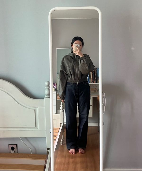 MATIN KIM ROUGH COATING CROP BOMBER カーキM MUSINSA | MATIN KIM MATIN ROUGH COATING CROP BOMBER IN KHAKI